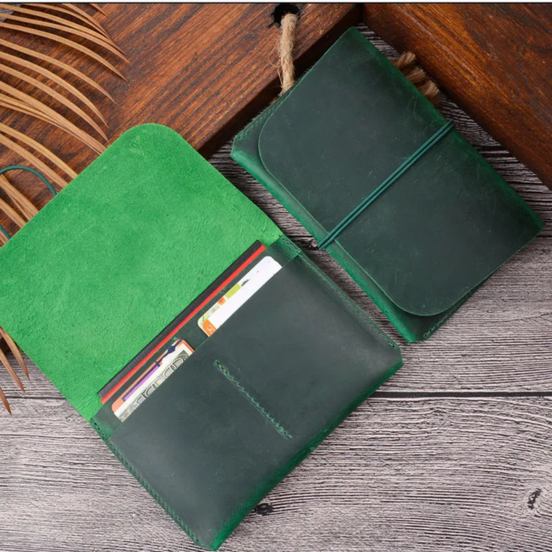 Bifold Leather Wallet - Ręcznie Robiony Portfel na Paszport z