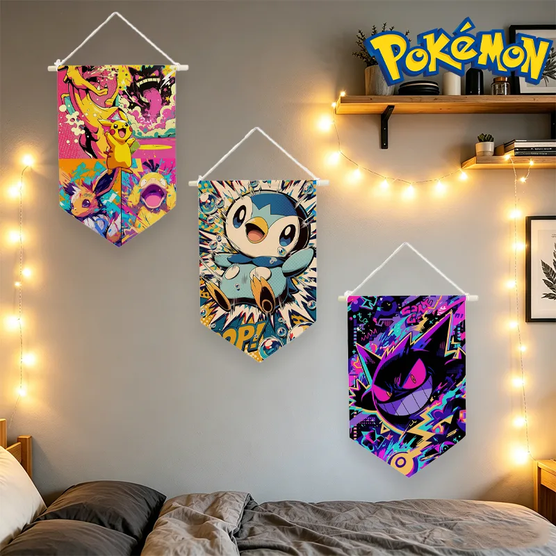 Men'S Accessories Rack - Dekoracja Ścienna z Motywem Anime Pokemonów,