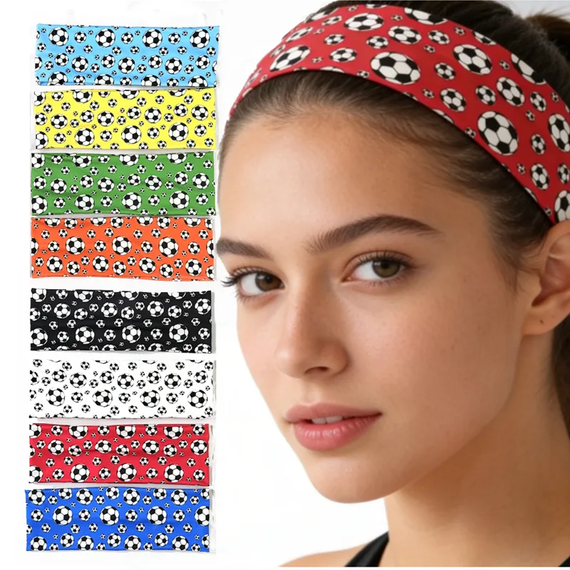 Men'S Yoga Accessories - Opaska sportowa z motywem piłki nożnej,