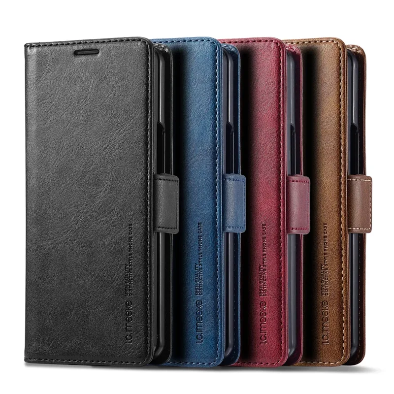 Bifold Leather Wallet - Skórzane etui na telefon Samsung Galaxy