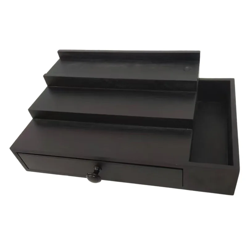 Men Accessories Drawer - Organizer na perfumy, drewniana trzypoziomowa półka