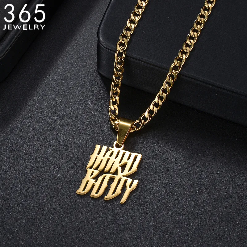 Men Accessories For Birthday Gift - Niestandardowe 2 wiersze nazwy naszyjnik łańcuch