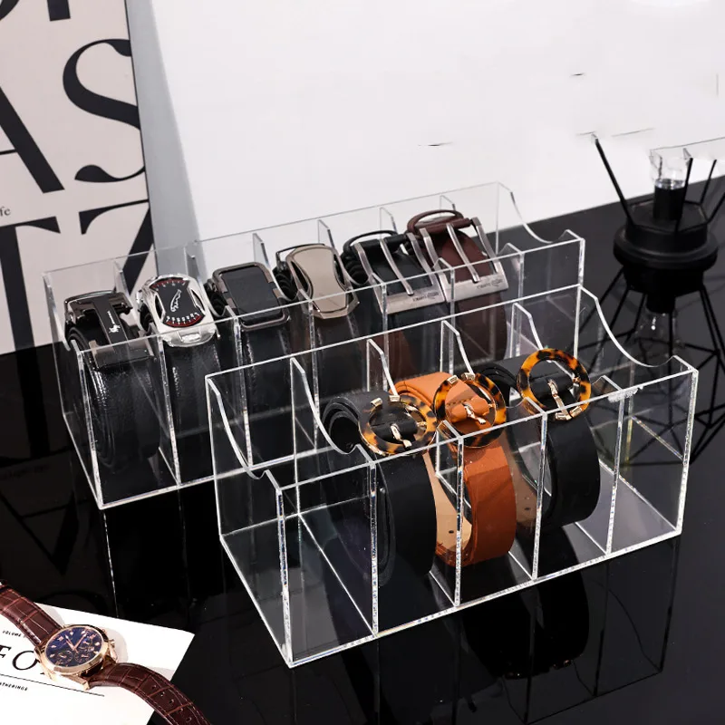Men Accessories Drawer - Skórzane pudełko do przechowywania pasków, organizer