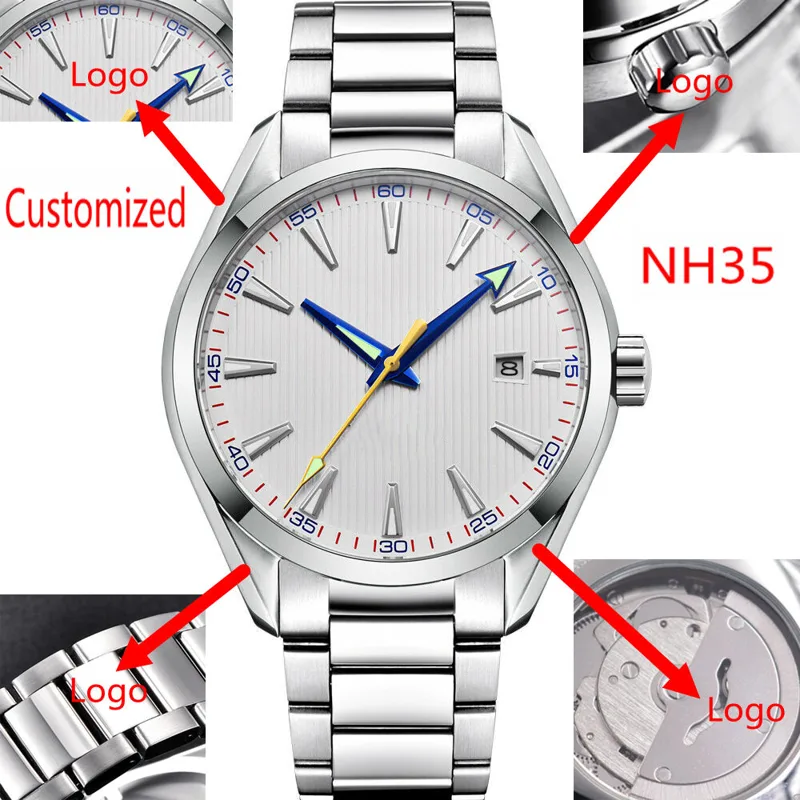 Young Men'S Accessories - Zegarki męskie automatyczne 41mm z własnym