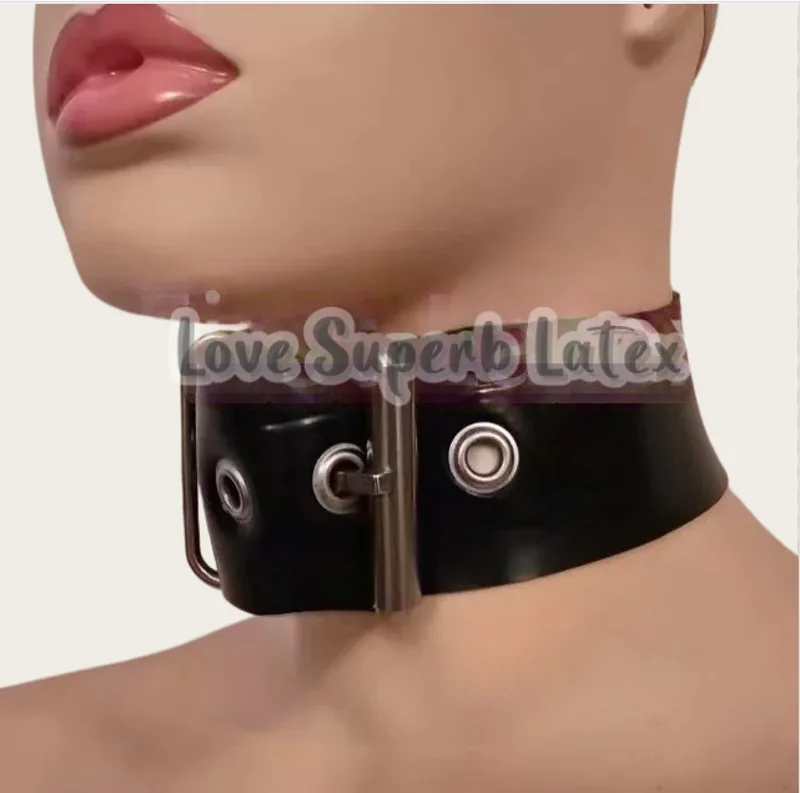 Men Accessories For Neck - 0.4mm Seksowny lateksowy choker na szyję,