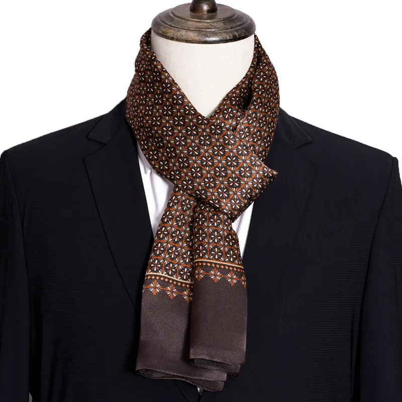 Nowa męska apaszka jedwabna w  – Men Accessories For Neck recenzja i cena