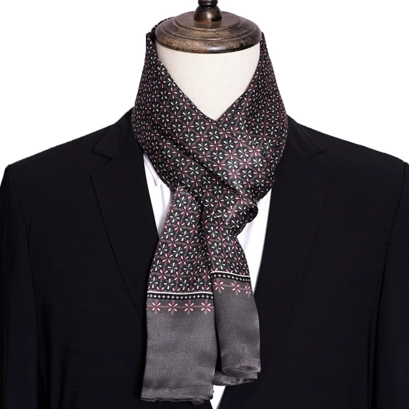 Nowa męska apaszka jedwabna w  – Men Accessories For Neck recenzja i cena