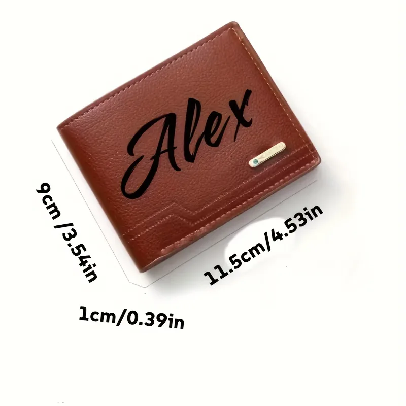 Personalizowane teksty i inicj – Bifold Leather Wallet recenzja i cena