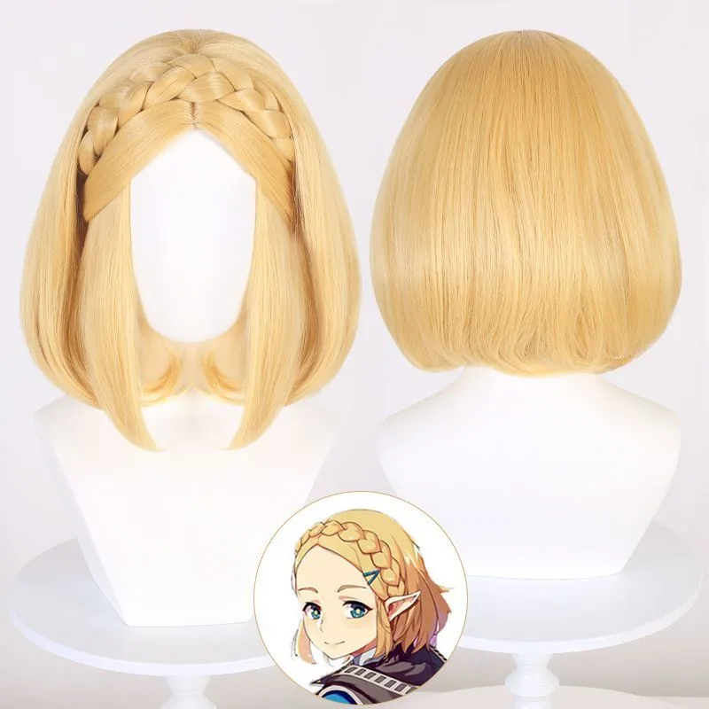 Peruka Cosplay Anime Zelda Lin – Men'S Yellow Accessories recenzja i cena