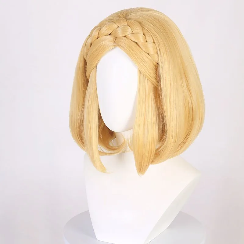 Peruka Cosplay Anime Zelda Lin – Men'S Yellow Accessories recenzja i cena