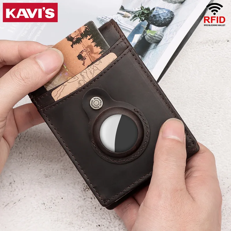 KAVIS Portfel męski z klipsem  – Bifold Leather Wallet recenzja i cena