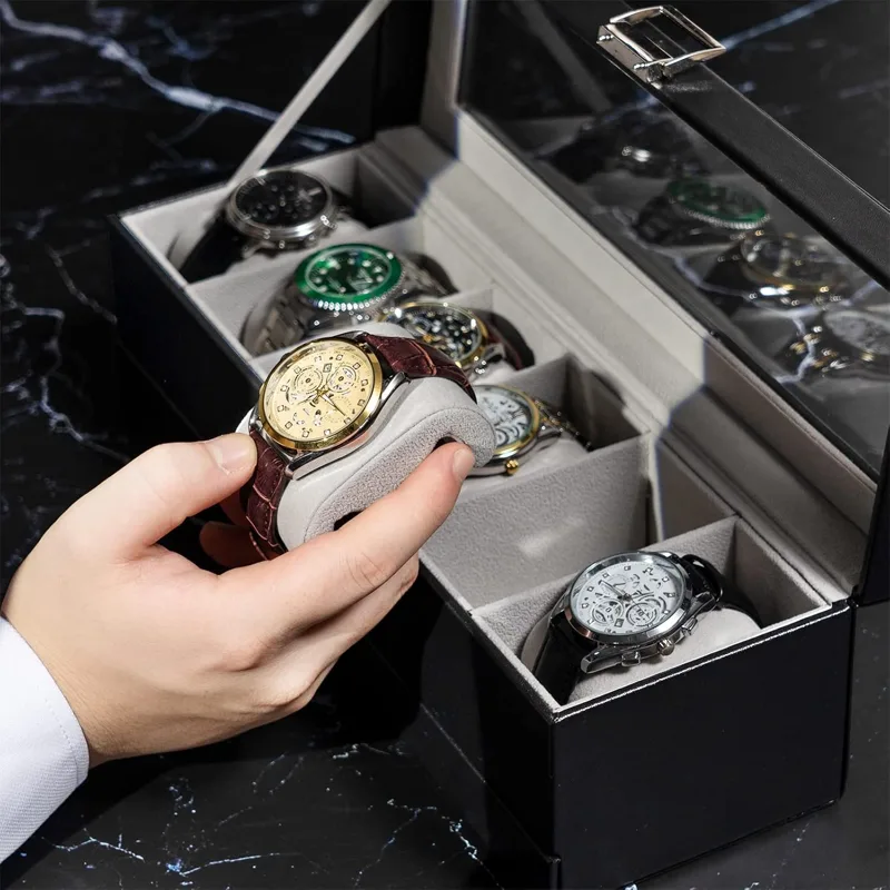 Pudełko na zegarki z 6 przegró – Men Accessories Drawer recenzja i cena