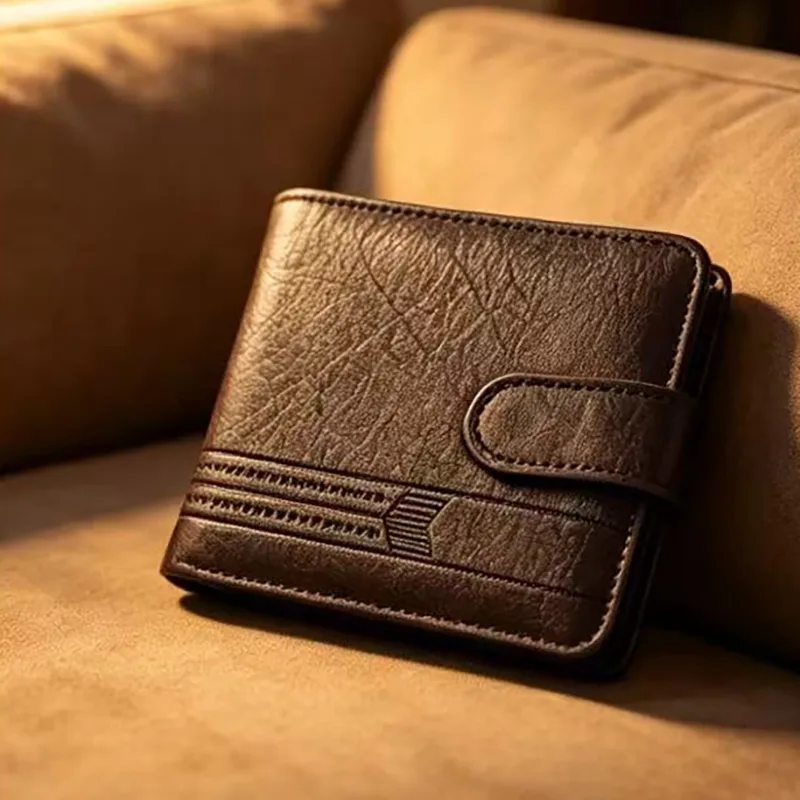 Męskie, smukłe portfele dwukla – Bifold Leather Wallet recenzja i cena