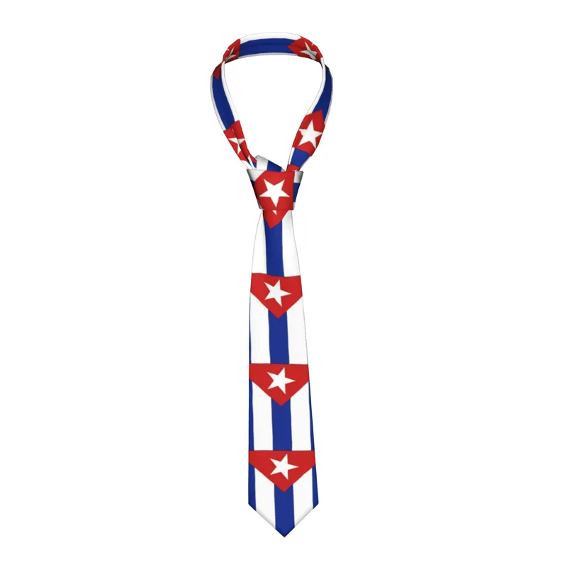 Krawat z grafiką flagi Kuby, w – Men Accessories For Neck recenzja i cena