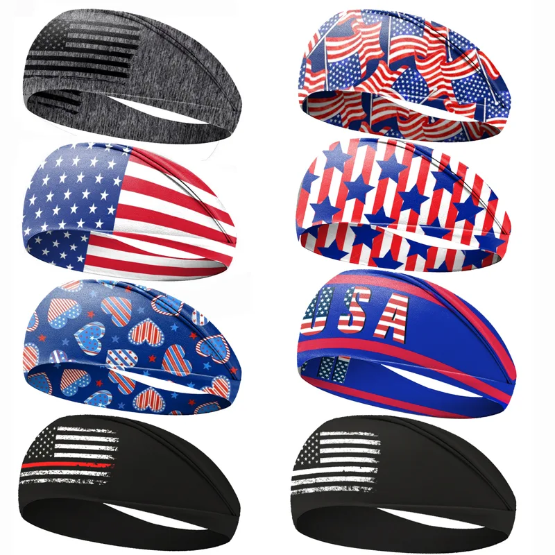 Opaska do włosów z flagą USA n – Men'S Yoga Accessories recenzja i cena