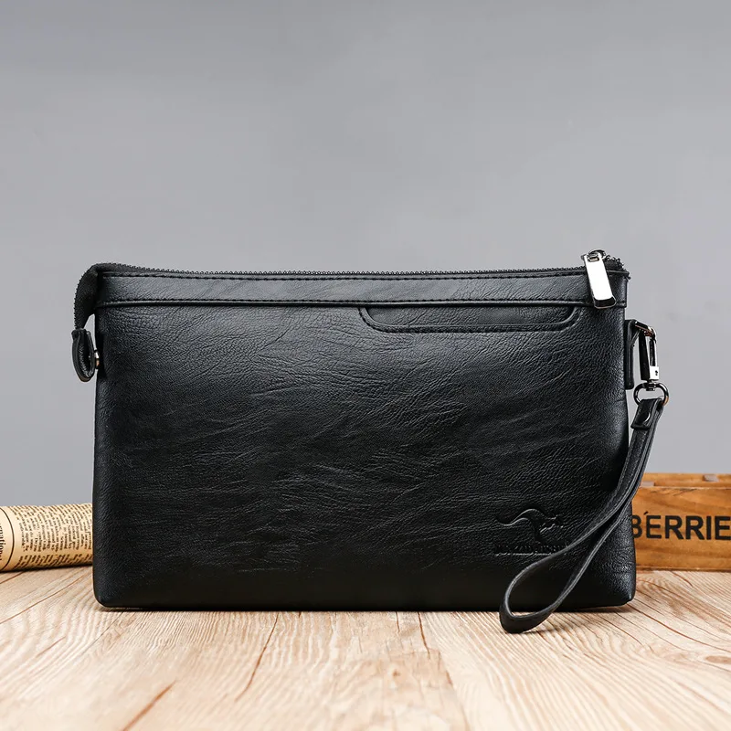 Męska kopertówka z logo marki, – Men'S Accessories Rack recenzja i cena