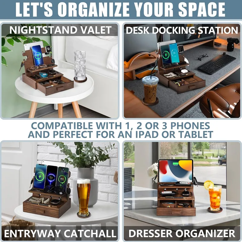 Organizer na szafkę nocną z sz – Men Accessories Drawer recenzja i cena