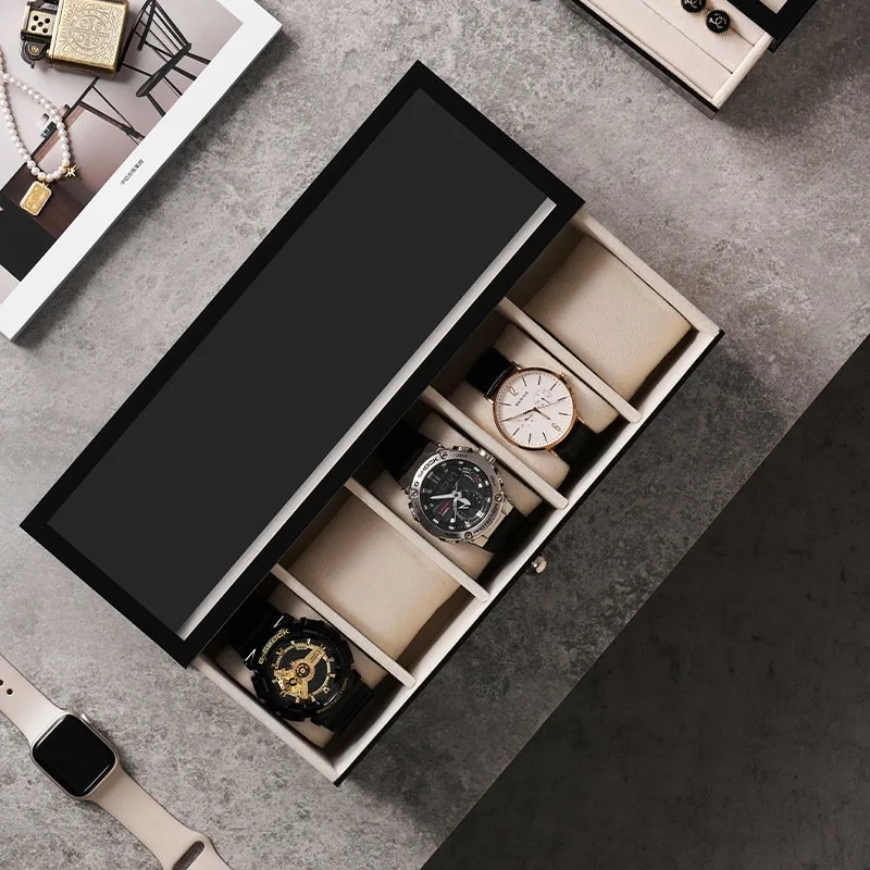 Plastikowe pudełka na zegarki  – Men Accessories Drawer recenzja i cena