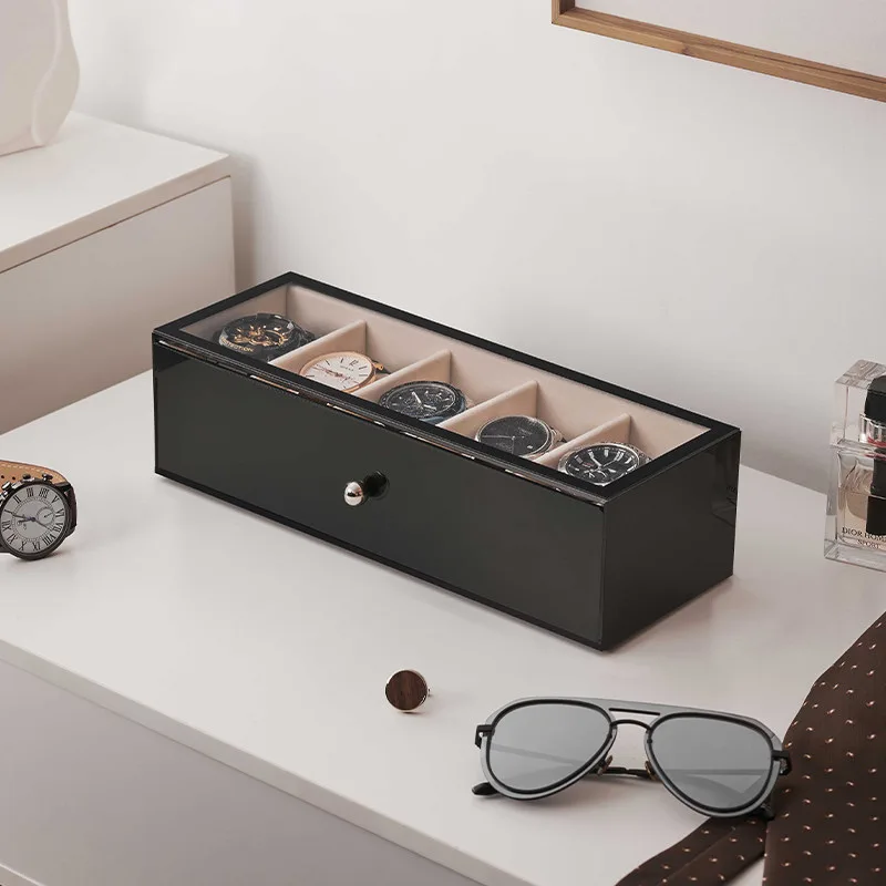 Plastikowe pudełka na zegarki  – Men Accessories Drawer recenzja i cena
