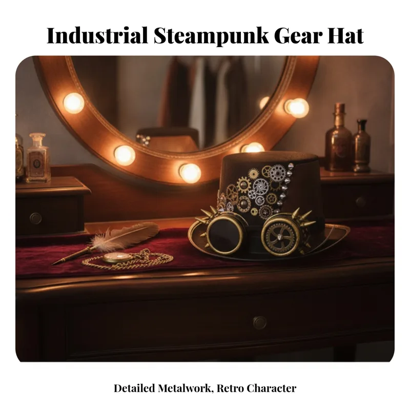 Kapelusz Steampunk z Goglami,  – Men'S Victorian Accessories recenzja i cena