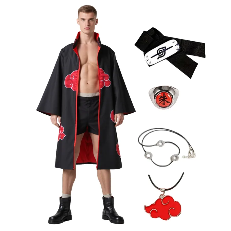 Męski strój cosplay Akatsuki z – Young Men'S Accessories recenzja i cena